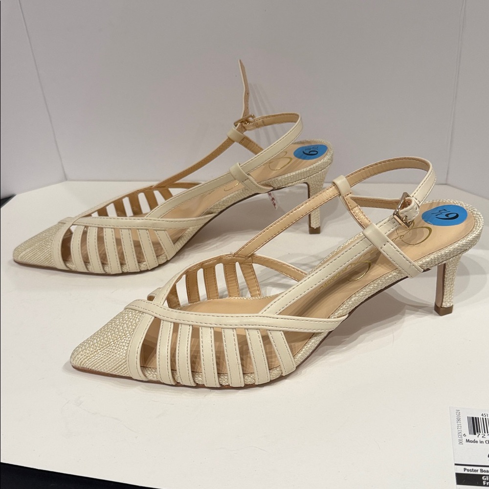 Jessica Simpson Strappy Pumps Cream Color  NWT-FINAL PRICE! - Picture 4 of 11